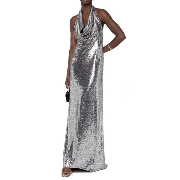 Sequin-Embellished Long Dress BLANCA VITA