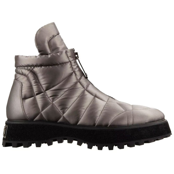 Gray Nylon Boot Dolce & Gabbana