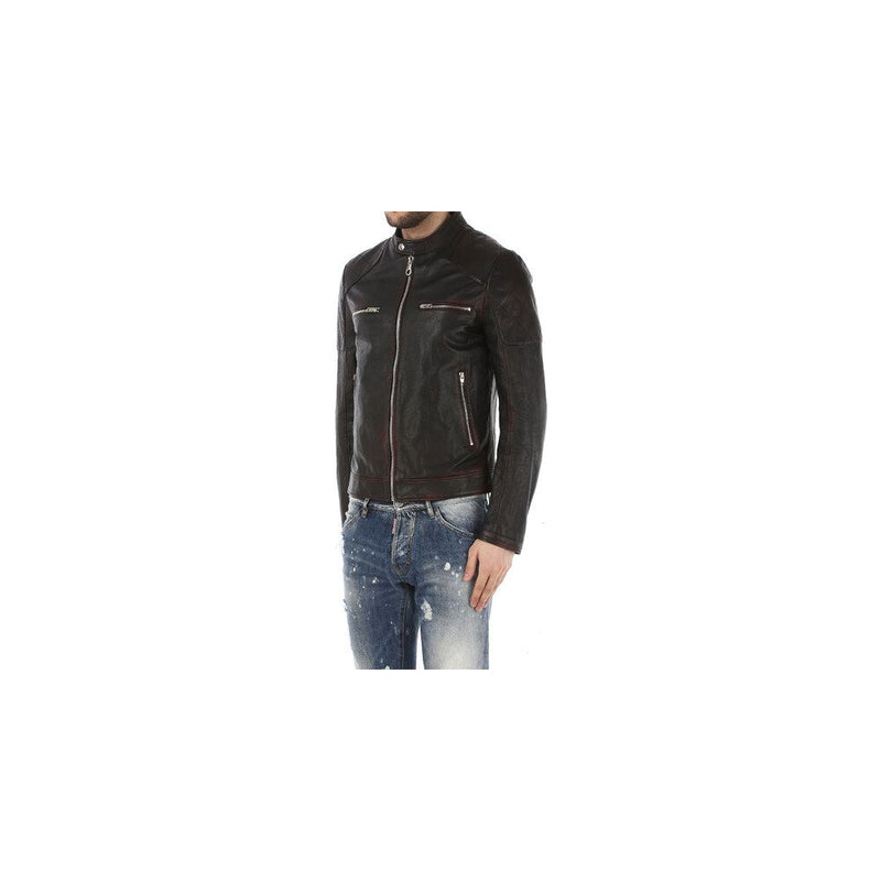 Black Goatskin Jacket Dolce & Gabbana