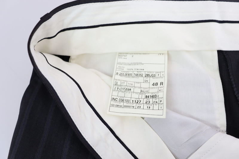 Gray Wool Blend Formal Trousers Pants Dolce & Gabbana
