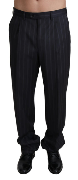 Gray Wool Blend Formal Trousers Pants Dolce & Gabbana