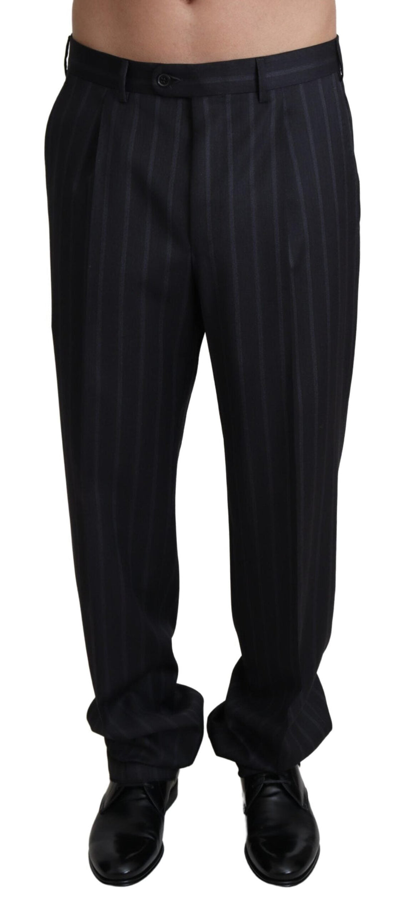 Gray Wool Blend Formal Trousers Pants Dolce & Gabbana