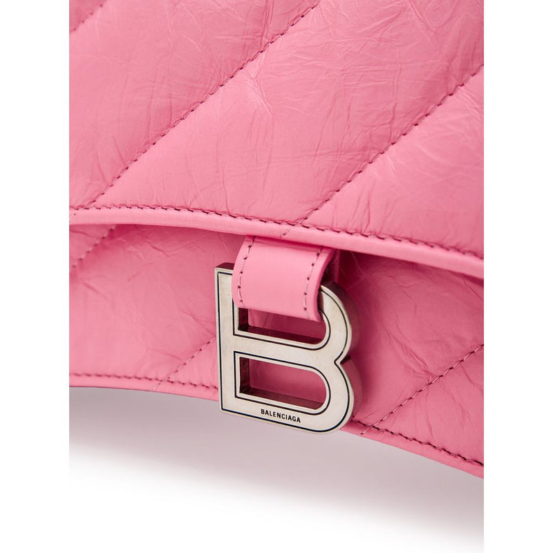 Pink Leather Shoulder Bag Balenciaga