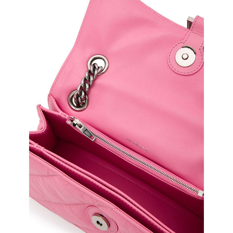 Pink Leather Shoulder Bag Balenciaga