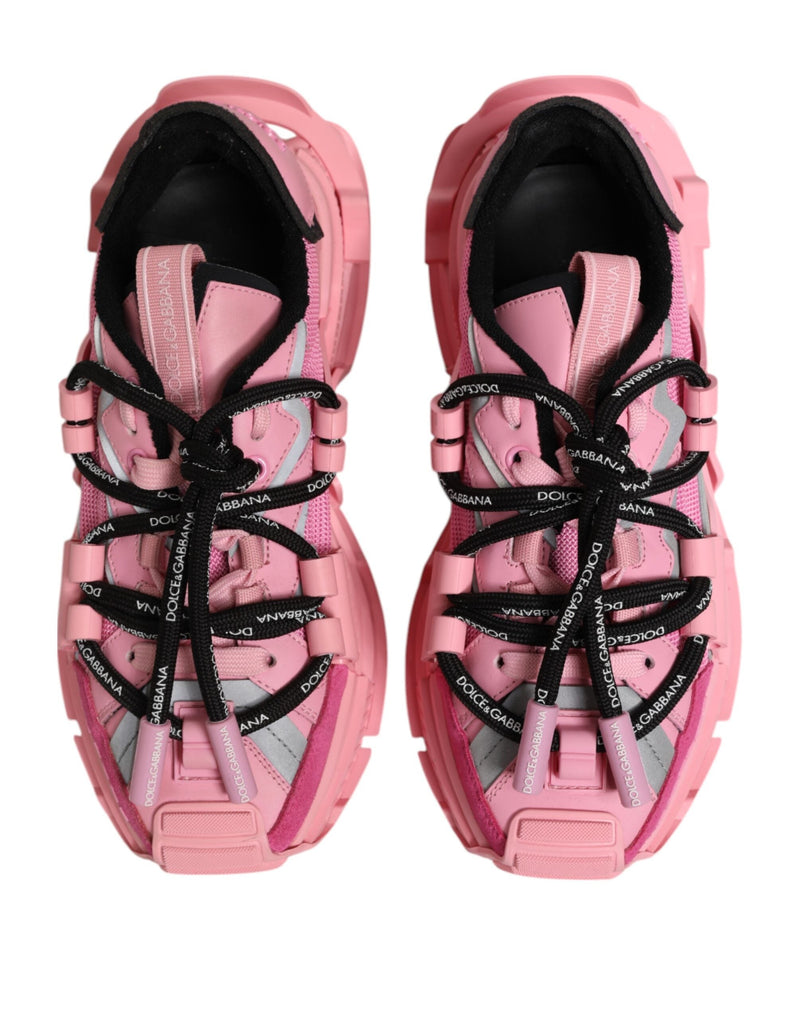 Pink Low Top Space Women Sneakers Shoes Dolce & Gabbana