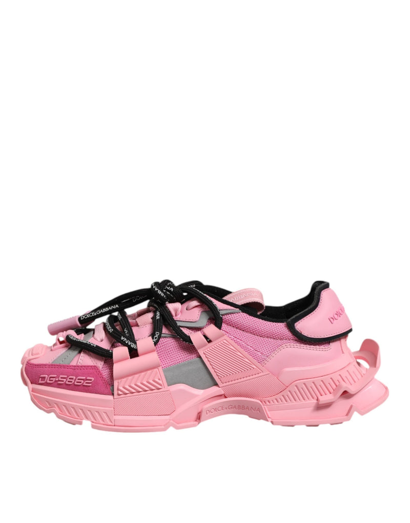 Pink Low Top Space Women Sneakers Shoes Dolce & Gabbana