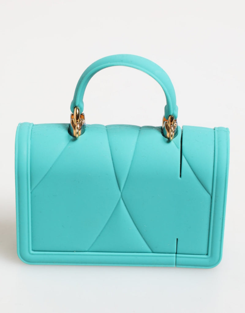 Turquoise Silicone Devotion Heart Cover Bag Airpods Case Dolce & Gabbana