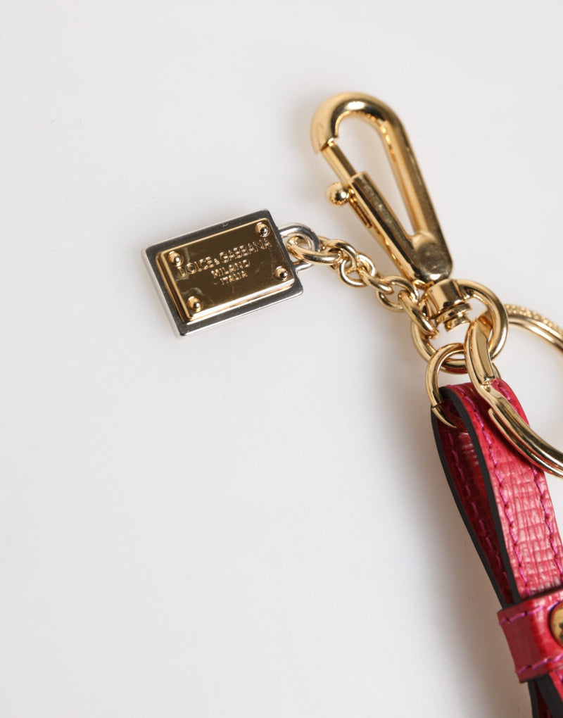 Red Yellow Mini Espadrille Style Charm Keychain Keyring Dolce & Gabbana
