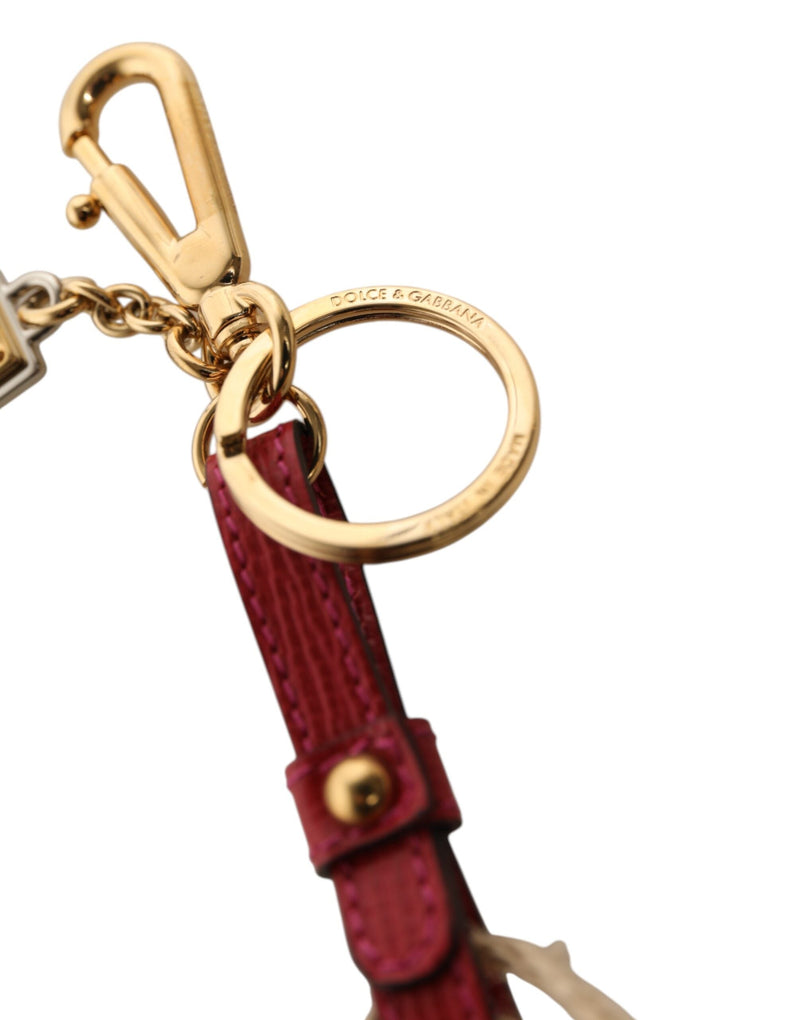 Red Yellow Mini Espadrille Style Charm Keychain Keyring Dolce & Gabbana