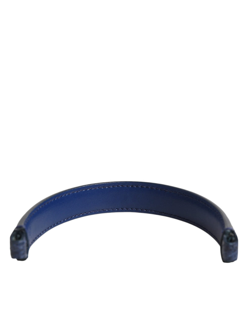 Blue Large Ayers Leather Bag Handle Women Shoulder Strap Dolce & Gabbana