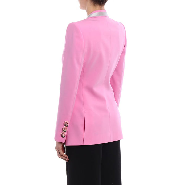 Pink Wool Jackets & Coat Dolce & Gabbana