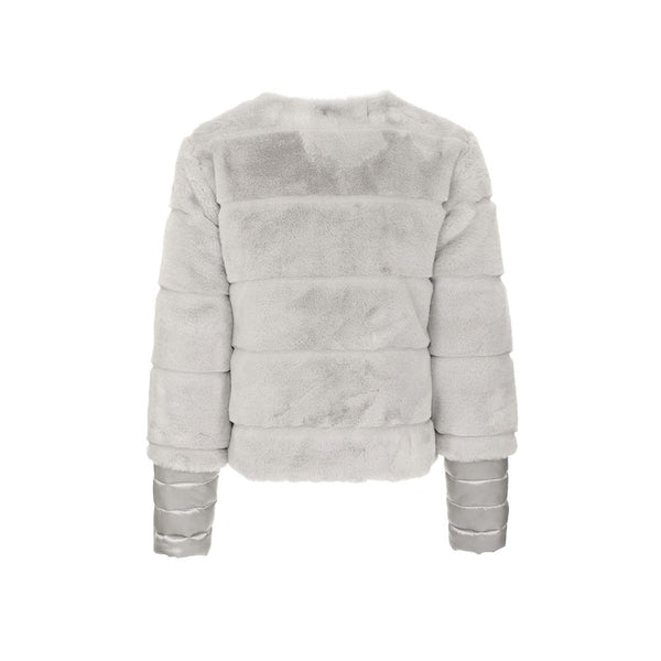 Gray Polyester Jackets & Coat Maison Espin