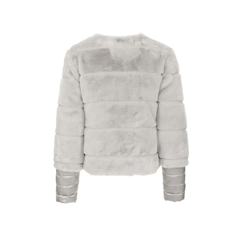 Gray Polyester Jackets & Coat Maison Espin