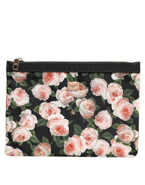 Multicolor Floral DG Plaque Clutch Women Pouch Borse Bag Dolce & Gabbana