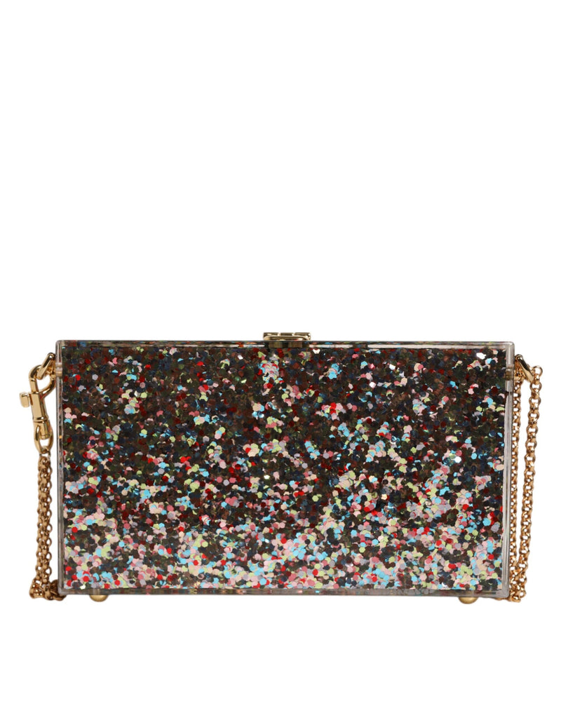 Multicolor PurseBox Fashion Sinner Glitter Crossbody Bag Dolce & Gabbana