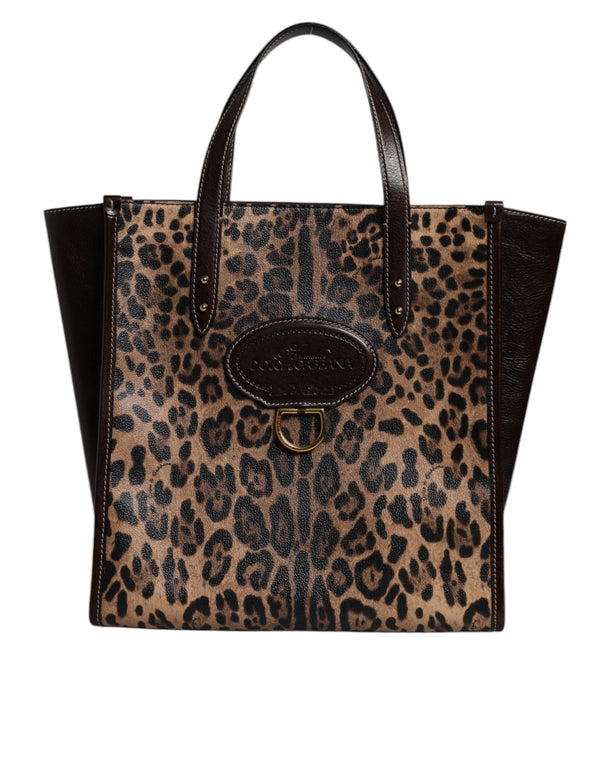 Multicolor Leopard Shopping Tote Shoulder WomenBorse Bag Dolce & Gabbana