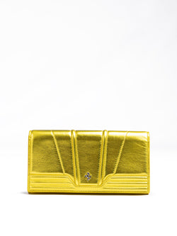 Metal Yellow GT patent leather purse Ferrari