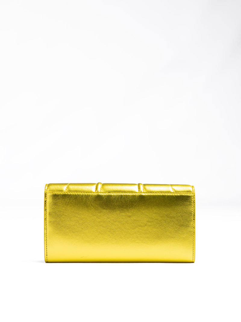 Metal Yellow GT patent leather purse Ferrari