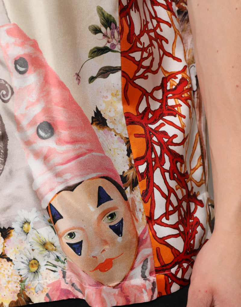 Multicolor Shell Print Hawaii Casual Shirt Dolce & Gabbana