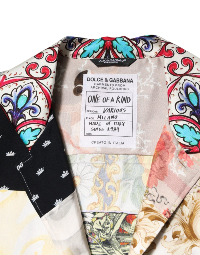 Multicolor Printed Button Down Casual Shirt Dolce & Gabbana