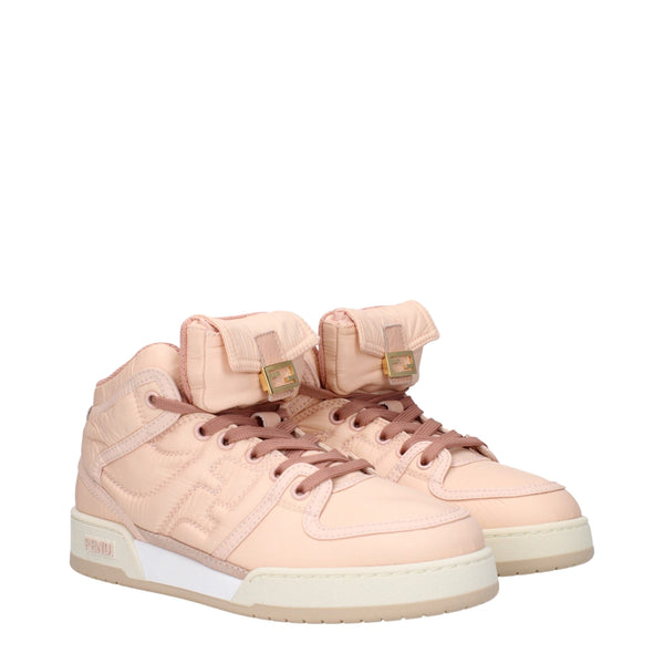 Pink Nylon High Tops Fendi