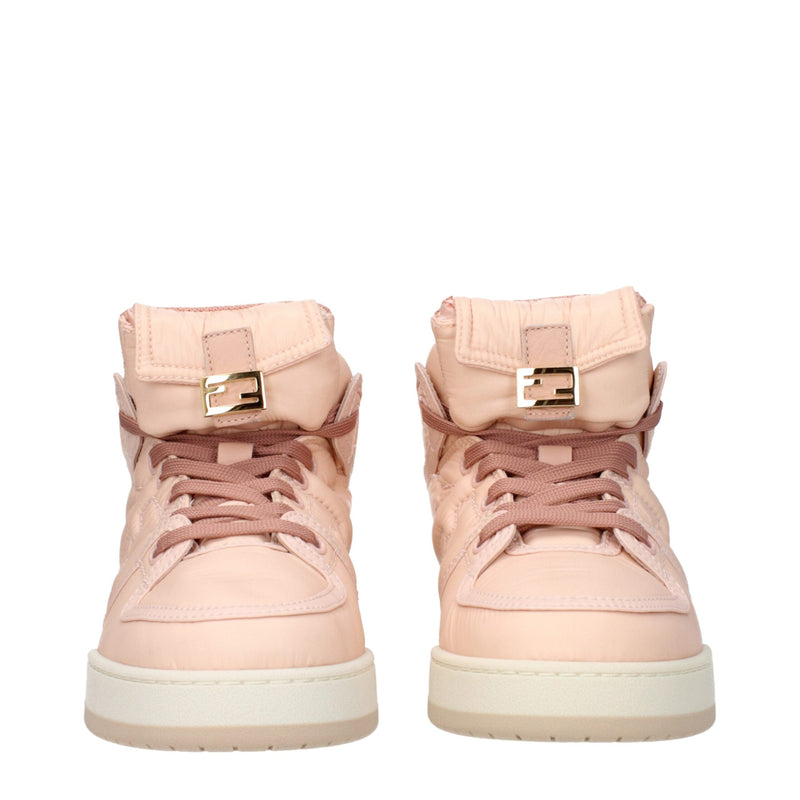 Pink Nylon High Tops Fendi