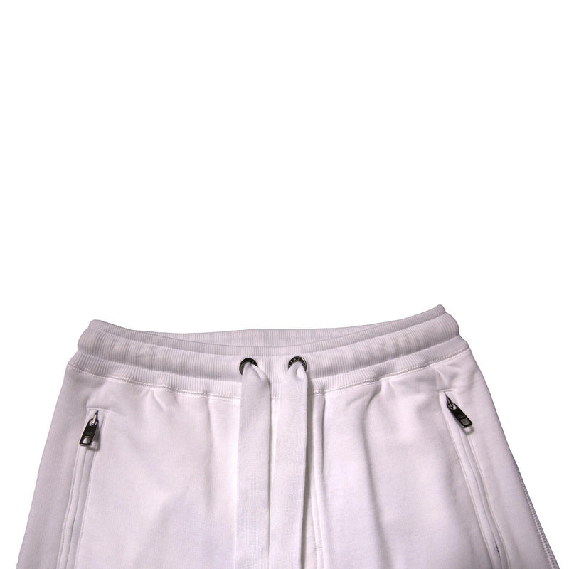 White Logo Tape Jogger Cotton Sweatpant Pants Dolce & Gabbana