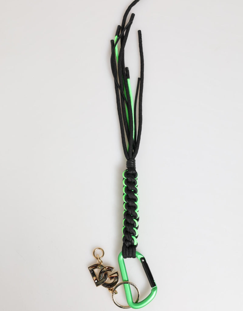 Multicolor Polyester Tape String DG Logo Keychain Keyring Dolce & Gabbana
