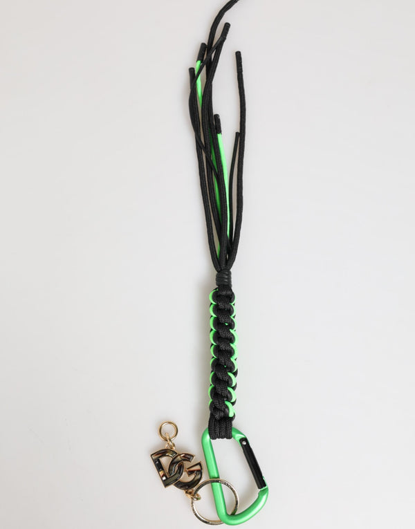 Multicolor Polyester Tape String DG Logo Keychain Keyring Dolce & Gabbana