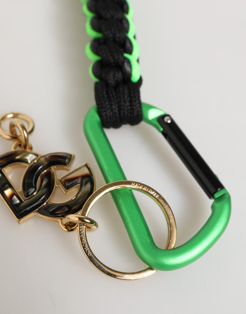 Multicolor Polyester Tape String DG Logo Keychain Keyring Dolce & Gabbana