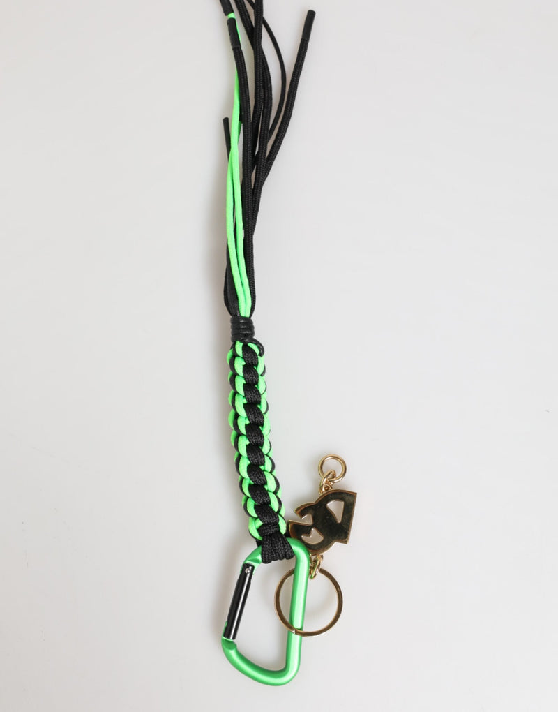 Multicolor Polyester Tape String DG Logo Keychain Keyring Dolce & Gabbana