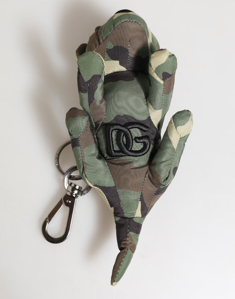 Multicolor Camouflage Animal Silhouette Keychain Keyring Dolce & Gabbana