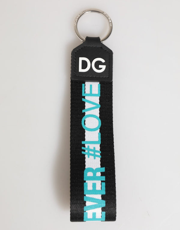 Multicolor Logo Polyester Brass Holder Keychain Keyring Dolce & Gabbana