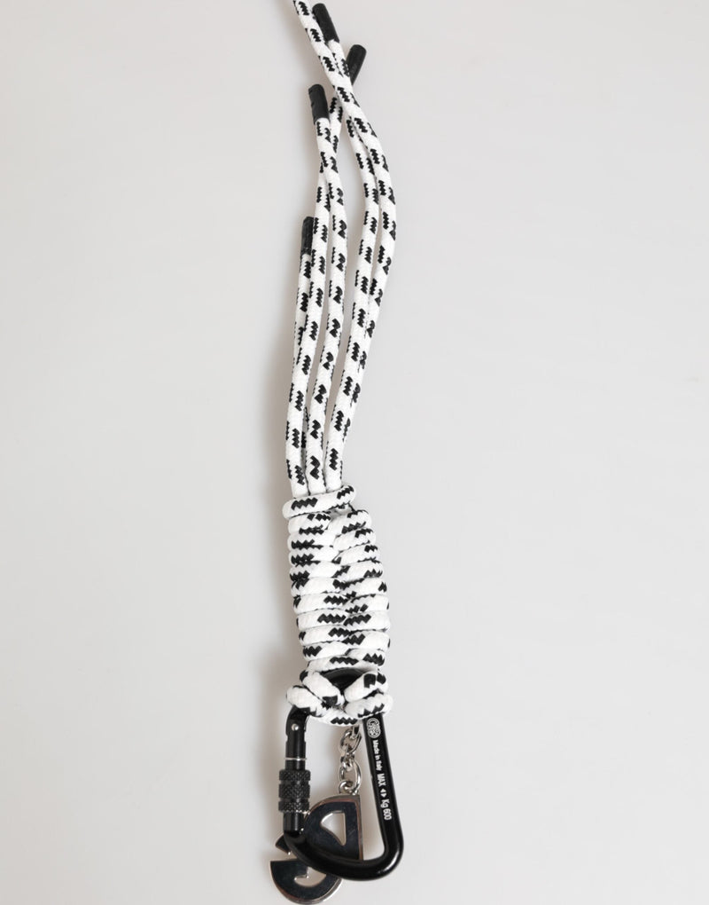 Multicolor Polyester Tape String DG Logo Keychain Keyring Dolce & Gabbana