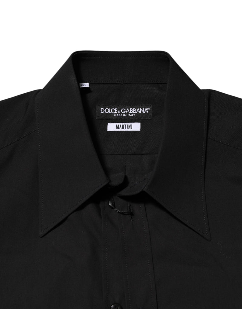 Black MARTINI Slim Fit Dress Formal Men Shirt Dolce & Gabbana