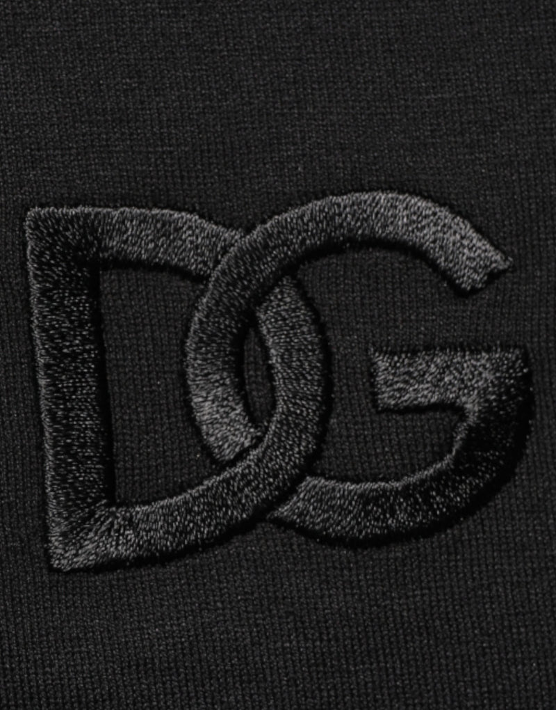 Black Cotton Embroidered DG Logo Pocket T-shirt Dolce & Gabbana