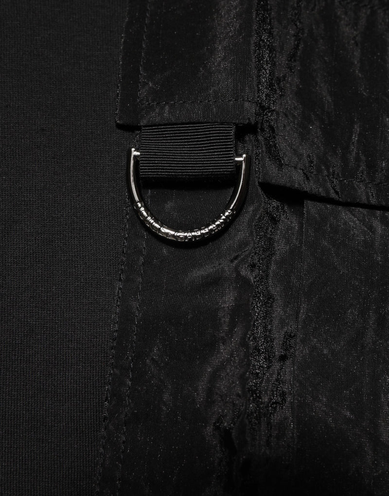 Black Cotton Embroidered DG Logo Pocket T-shirt Dolce & Gabbana