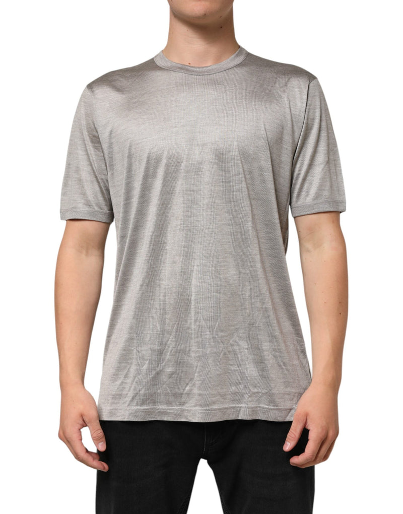 Beige Hazelnut Cotton Shortsleeve Shirt T-shirt Dolce & Gabbana