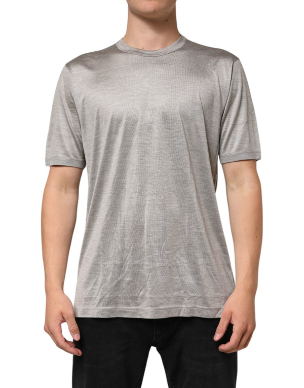 Beige Hazelnut Cotton Shortsleeve Shirt T-shirt Dolce & Gabbana