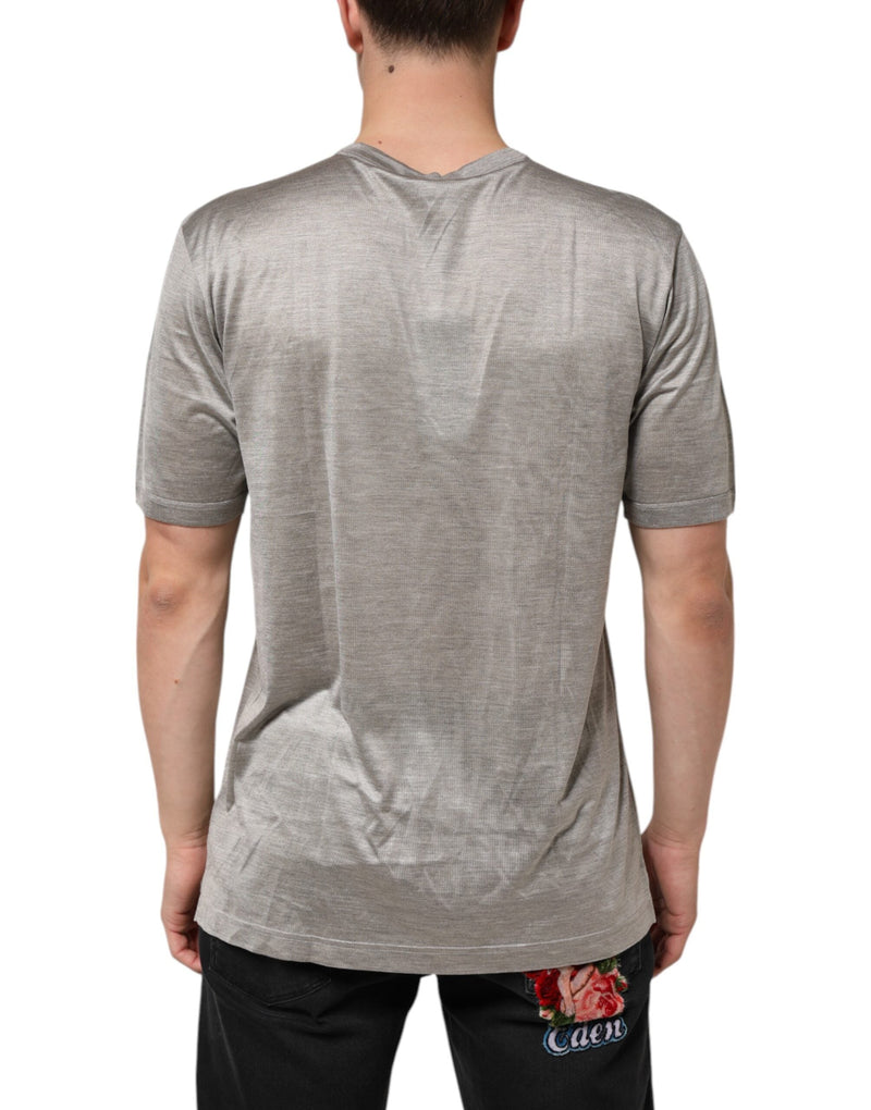 Beige Hazelnut Cotton Shortsleeve Shirt T-shirt Dolce & Gabbana