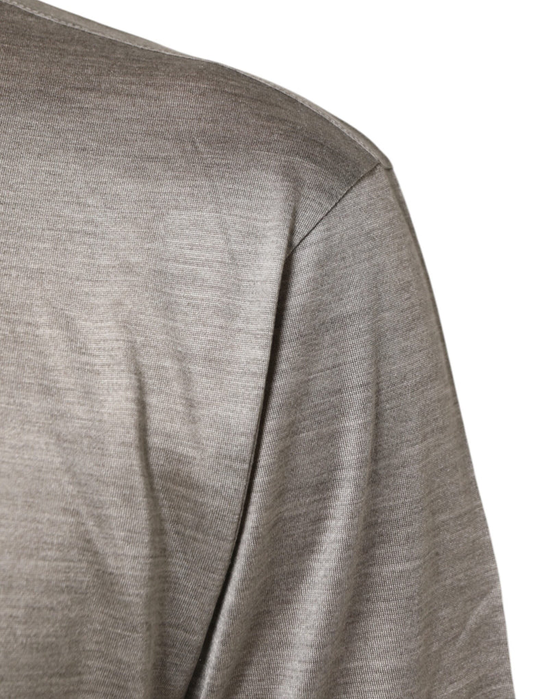 Beige Hazelnut Cotton Shortsleeve Shirt T-shirt Dolce & Gabbana
