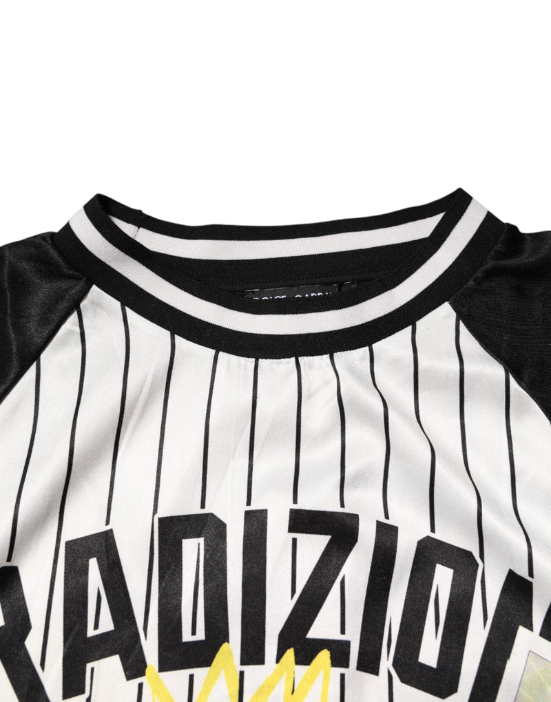Tradizione Graffiti Print Oversized Men T-shirt Dolce & Gabbana