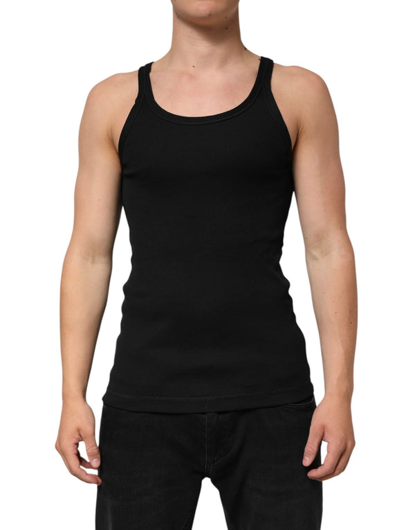 Black Tank Sleeveless Underwear Men T-shirt Dolce & Gabbana