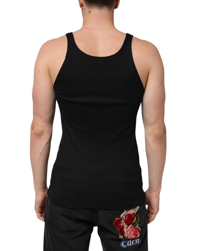 Black Tank Sleeveless Underwear Men T-shirt Dolce & Gabbana