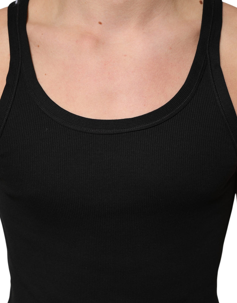 Black Tank Sleeveless Underwear Men T-shirt Dolce & Gabbana