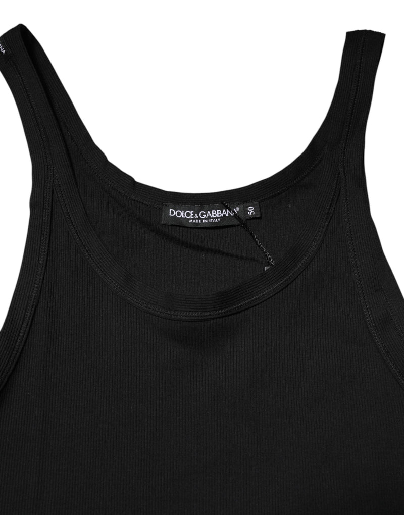 Black Tank Sleeveless Underwear Men T-shirt Dolce & Gabbana