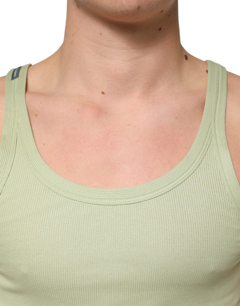 Light Green Tank Sleeveless Men Men T-shirt Dolce & Gabbana