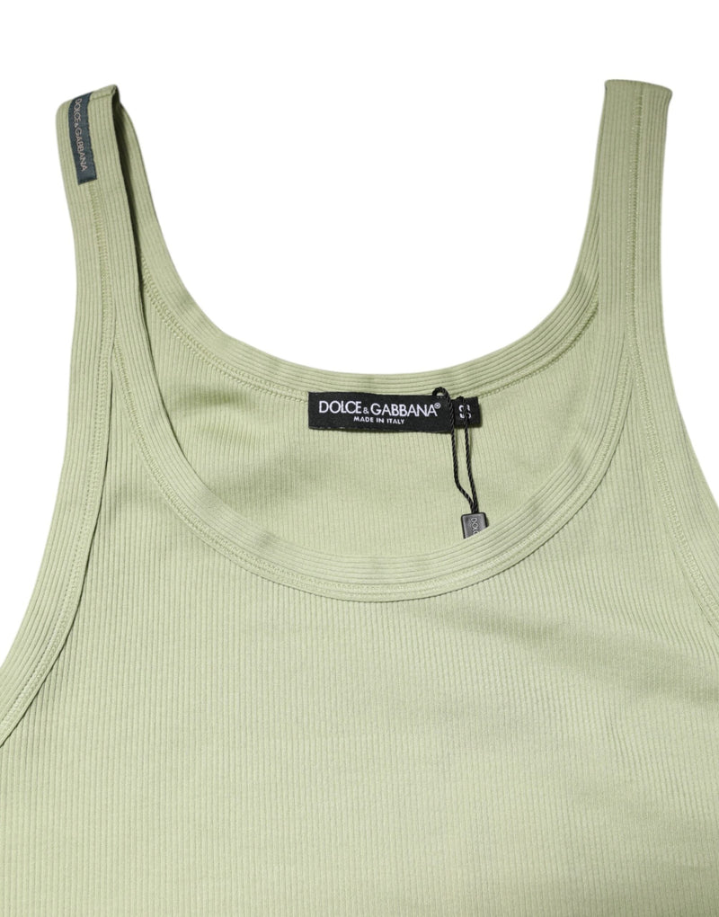 Light Green Tank Sleeveless Men Men T-shirt Dolce & Gabbana