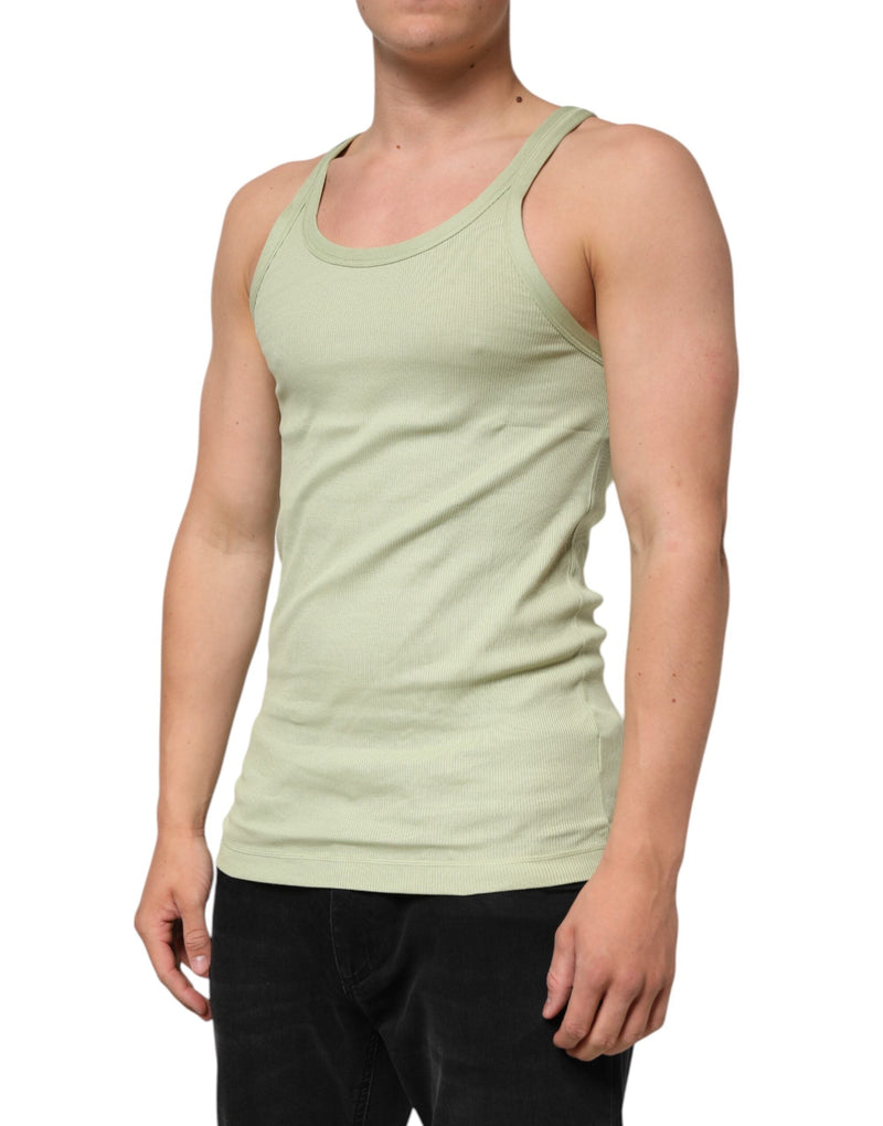 Light Green Tank Sleeveless Men Men T-shirt Dolce & Gabbana
