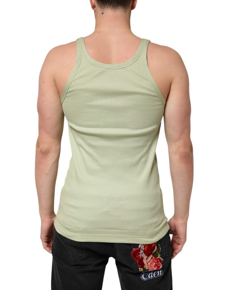 Light Green Tank Sleeveless Men Men T-shirt Dolce & Gabbana